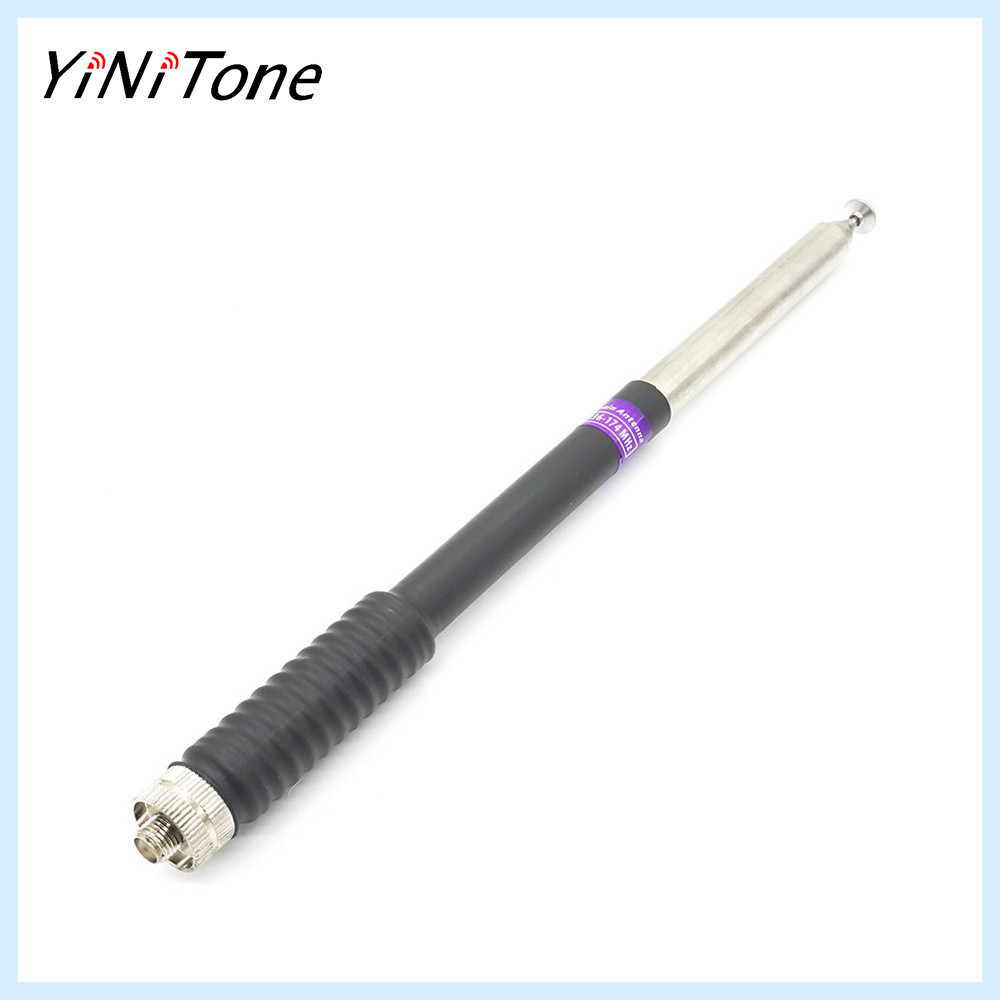 Fp10120 Handheld Telescopic Antenna Two Way วิทยุ SMA-FeMale VHF 136-174MHz สําหรับ WouXun Kenwood BAOFENG UV-5R BF-888S