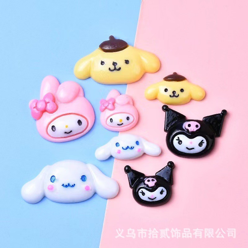 การ์ตูน ซานริโอ อุปกรณ์เรซินอุปกรณ์ผม ทําเอง เคสโทรศัพท์กล่องเครื่องเขียนถ้วยน้ําแพทช์รองเท้าเสื้อผ้ากระเป๋าวัสดุ