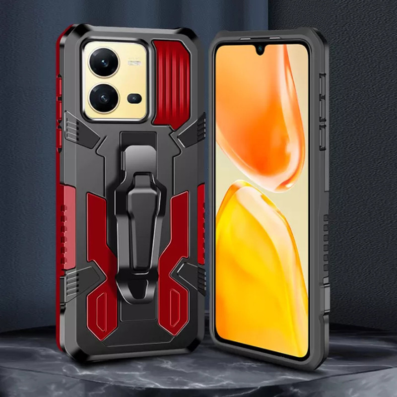 สําหรับ Vivo V25 V25e V23 V23e V21 V21e V20 se V17 V27 Pro 5G 4G กรณี Hybrid เกราะกันกระแทกพร้อมคลิปเข็มขัด