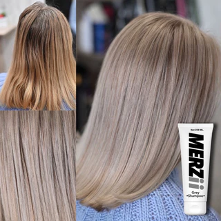 🖤ผมเทา เทาจริง เทายันฝาบ้าน (เเชมพูและครีมนวดสีเทา) เม็ดสีเข้มข้นกว่ายี่ห้อไหนๆถึง 10 เท่า ขนาด 500ml.