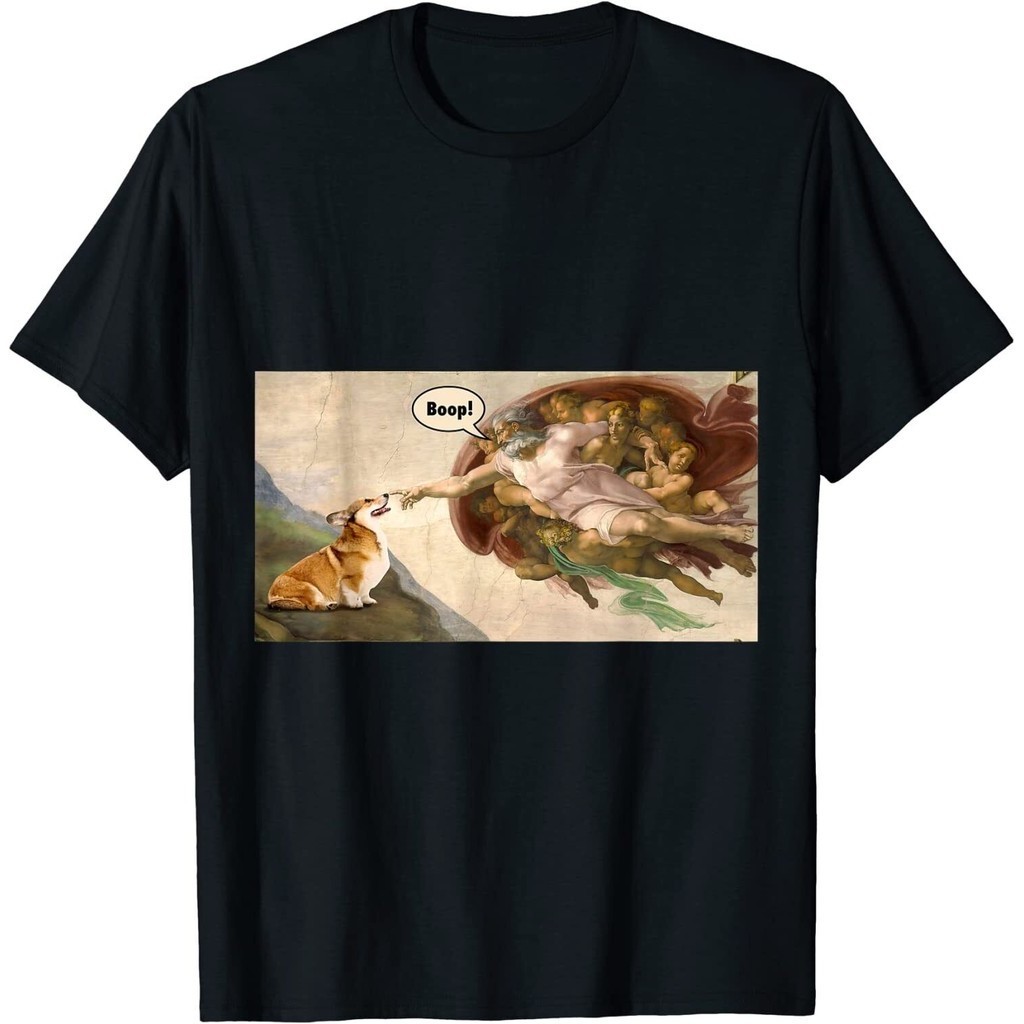 ใหม่ Boop The Snoot Of Welsh Corgi Funny Korgi Dog Meme Fun เสื้อ