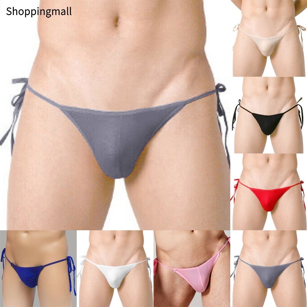 [สต็อก]Mens G-string Lingerie Briefs Thongs บิกินี่กางเกงเปลือย T-back