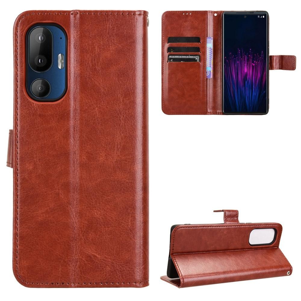 สําหรับ HTC U24 Pro 5G กรณีคลุมทั้งหมดหนังกรณีโทรศัพท์มือถือกรณี HTC U24Pro 2024 หนังการ์ดกรณีพลิก