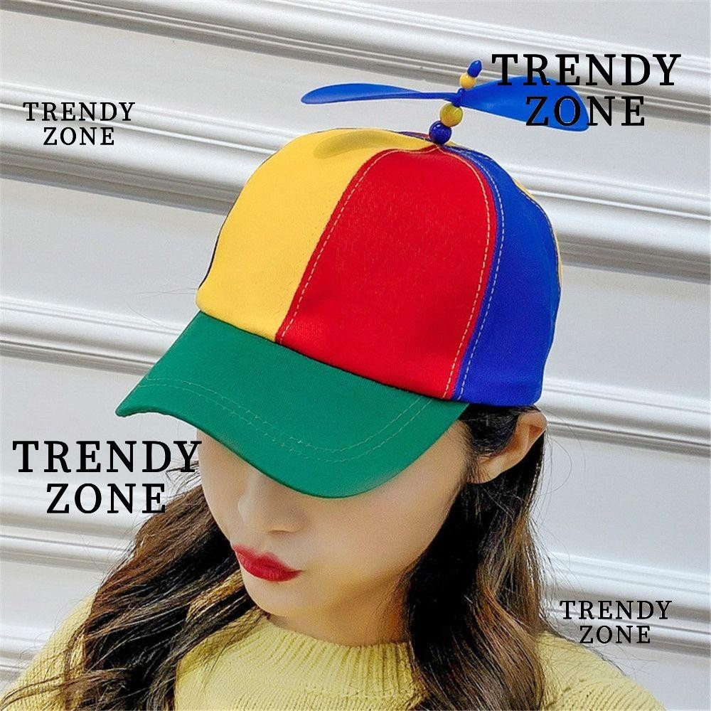 Trendyzone หมวกเบสบอล, ไม้ไผ่แมลงปอตลกหมวก Snapback, ผู้ใหญ่สายรุ้งเฮลิคอปเตอร์ใบพัดผจญภัยพ่อหมวก