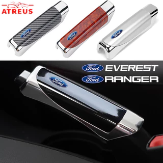 Ford ปลอกหุ้มเบรคมือสําหรับรถยนต์ ปลอกหุ้มเบรคมือ คาร์บอนไฟเบอร์ ครอบเบรคมือลายคาร์บอน สำหรับ Ford Ranger Raptor Everest Fiesta Focus Mustang Escape Ecosport STI