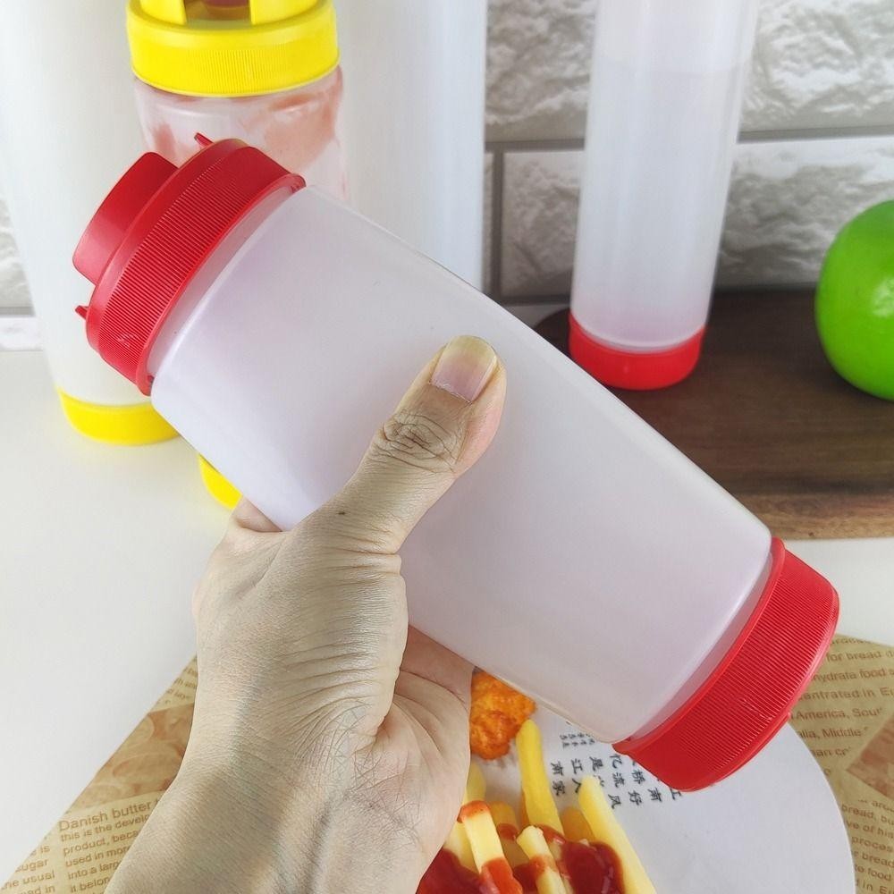 Corco ขวดบีบ,ขวดซอสพลาสติกหัวคู่,เครื่องมือห้องครัว 16oz 20oz 24oz Portbale ความจุขนาดใหญ่มะเขือเทศ Catchup Dispenser ปิคนิคหม้อหุงข้าว - รูปที่ 4