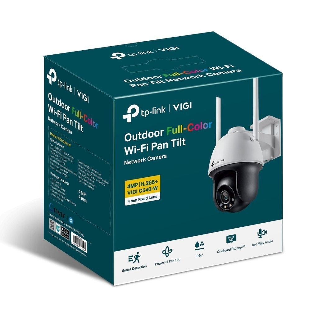 TP-LINK VIGI C540-W 4MM 4MP OUTDOOR FULLCOLOR WIFI NETWORK CAMERA กล้องวงจรปิด