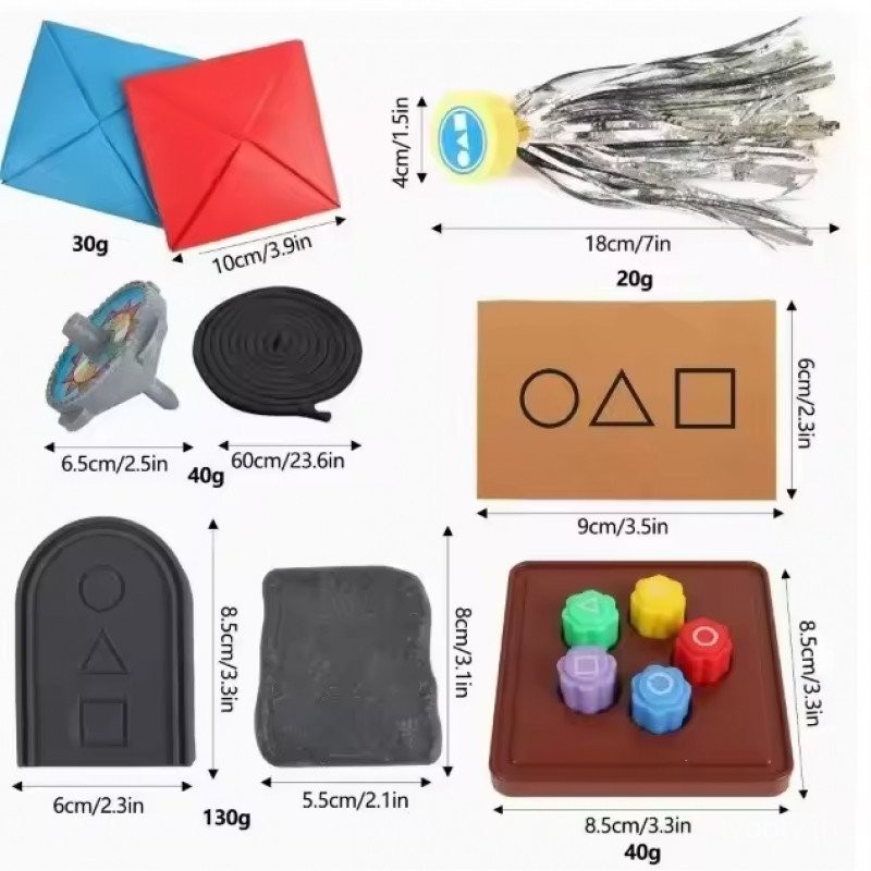 หมากเก็บ squid game 3D Gonggi Konggi เกม JackStone เกาหลี /ของเล่นเกมปลาหมึก ของเล่นพิมพ์ หมากเก็บ s