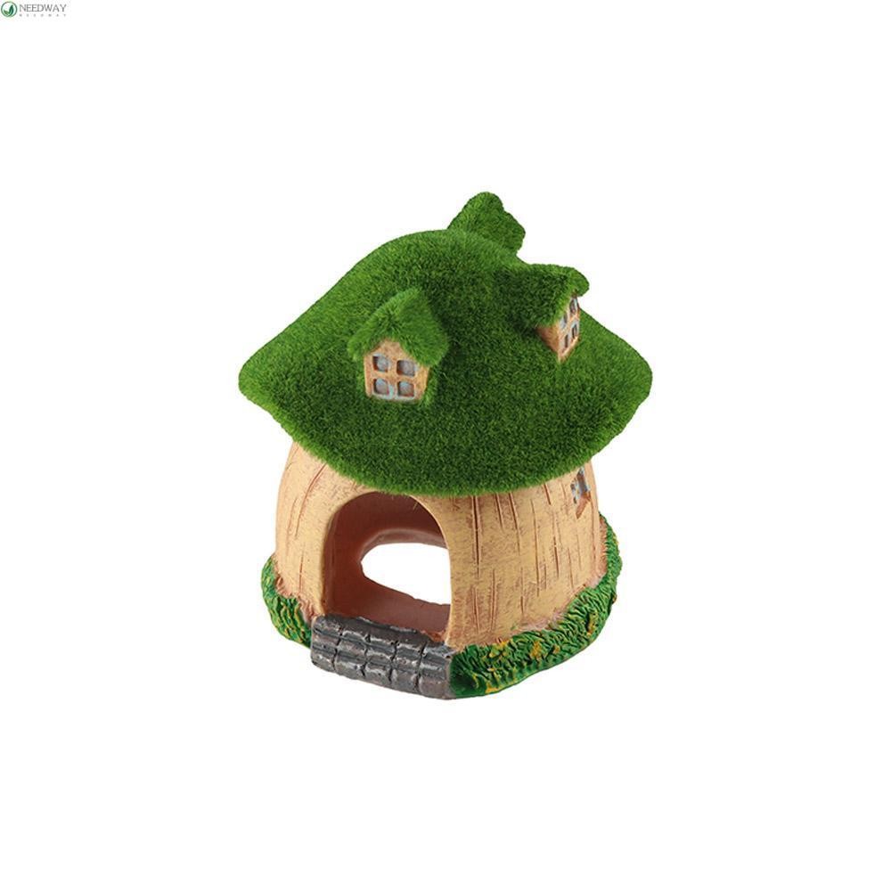 Needway Aquarium Mushroom House, ตกแต่งจําลองปลาเห็ด Shelter, Creative เรซิ่นที่สมจริงถ้ําปลาถังปลา