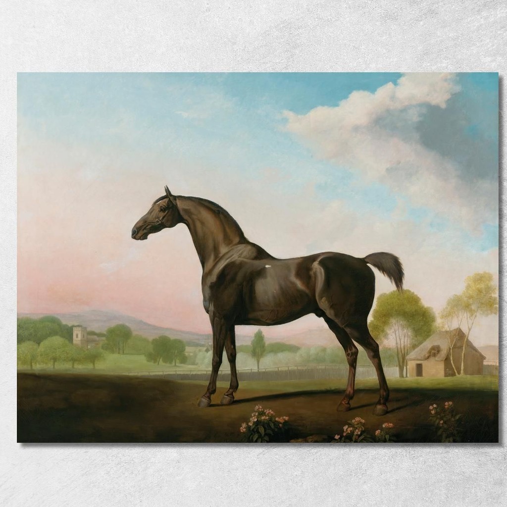Lord Grosvenor'S Sweet William In A Landscape George Stubbs, gst27 ภาพพิมพ์บนผ้าใบแคนวาส