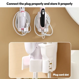 Curler Straightener Stand ติดผนังดัดผม Straighteners ผู้ถือ Rack เครื่องเป่าผม Organizer