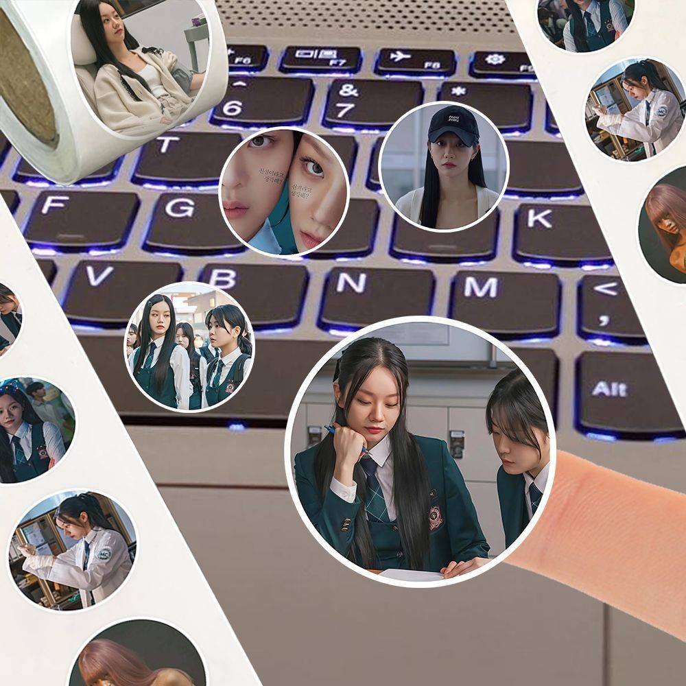 สติ๊กเกอร์ 500 ดวง สติ๊กเกอร์ม้วน สติ๊กเกอร์ตกแต่ง