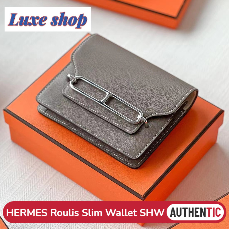 ของแท้💯 เฮอร์มีส Hermès Roulis Slim Wallet SHW กระเป๋าสตางค์ Hermes