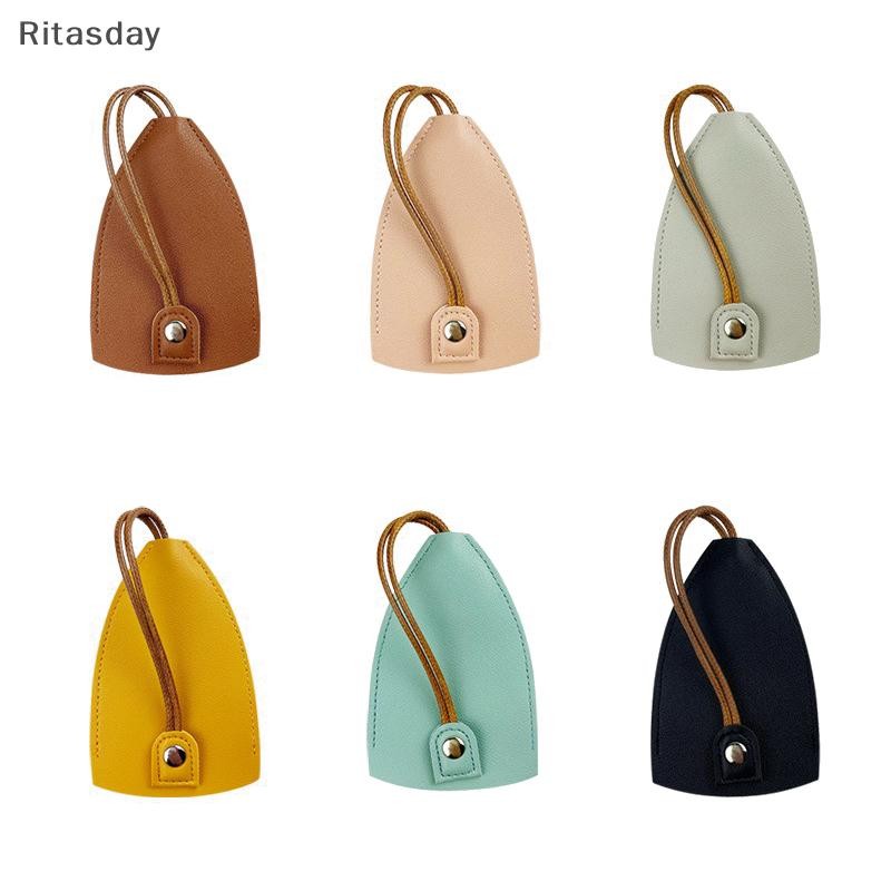 Ritasday แบบพกพา Creative Simple พวงกุญแจรถกระเป๋าสตางค์หนังนุ่มคีย์ Organizer ผู้ถือเหรียญกระเป๋าขนาดเล็ก Key กระเป๋าใหม่