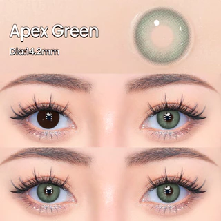 {องศา -0.00 ~ -5.00} UYAAI คอนแทคเลนส์สายตาสั้น สีเขียว 14.2 มม.