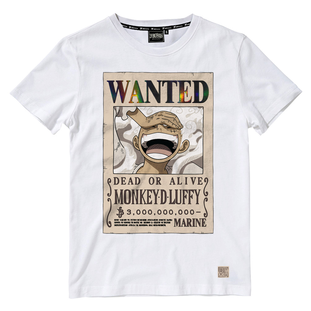 เสื้อยืด Dextreme One Piece ลาย One Piece Luffy Gear 5 มีสีดําและสีขาว