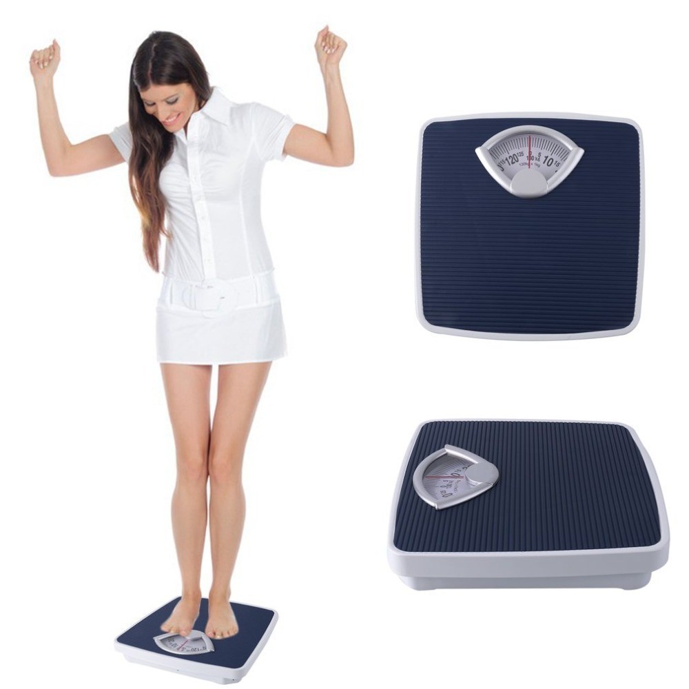 เครื่องชั่งน้ำหนัก แผ่นกันลื่นเครื่องชั่งน้ําหนัก 130KG เครื่องชั่งน้ําหนักเพื่อสุขภา รุ่น OTTO-02สีกรม เครื่องชั่ง