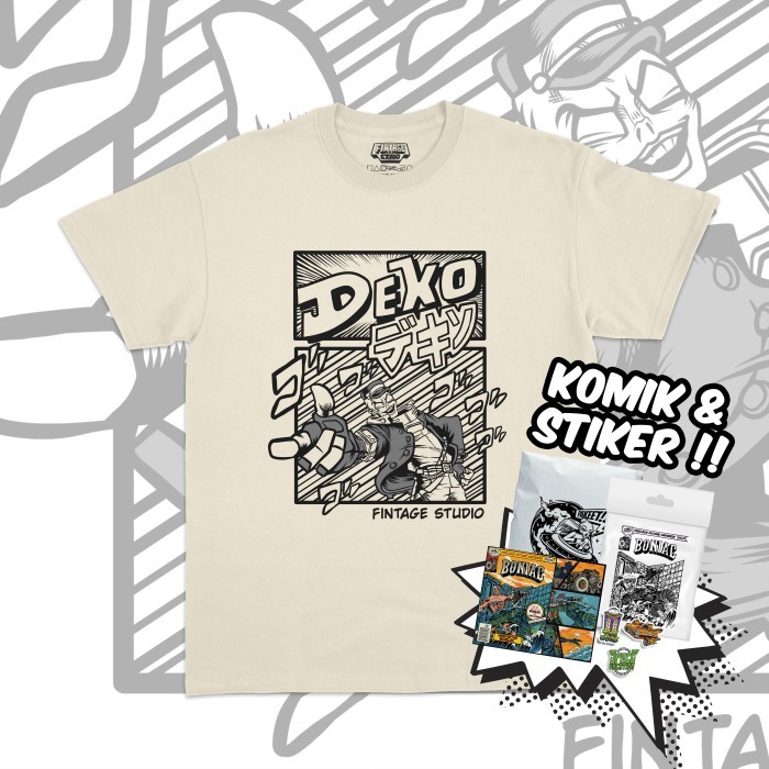 [HOT] THE DEXJO FINTAGE BEIGE GRAPHIC TEES