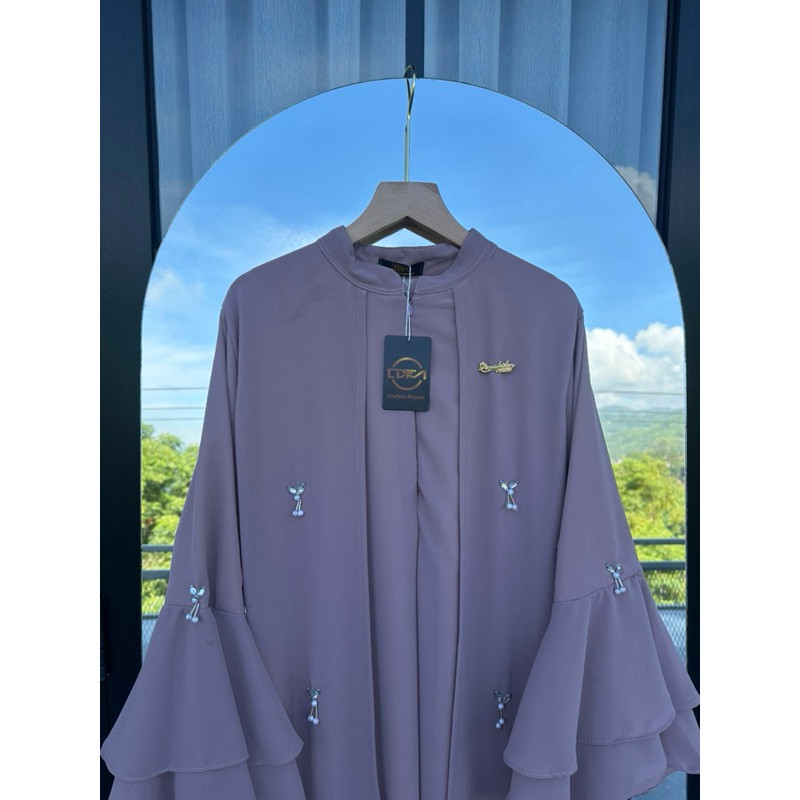 Zaina Abaya ชุดฮิญาบรูปสี่เหลี่ยมผืนผ้าล่าสุดของผู้หญิง Abaya Gamis วัสดุ Ceruty Armany ตุ๊กตาเด็ก Full Puring