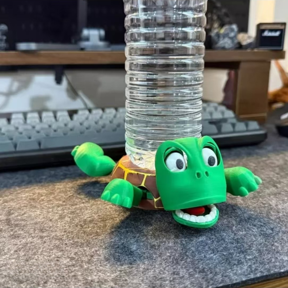 Creative Turtle Gravity Water Cup Coaster ครัวเรือนตลกกดเริ่มต้น Expression Coasters