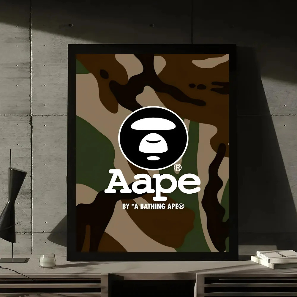 1 PC B-BAPE Shark Head โปสเตอร์กระดาษพิมพ์ห้องนั่งเล่นห้องนอน Entrance Bar Cafe Art ภาพวาดตกแต่ง - รูปที่ 5