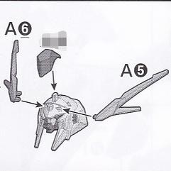 CA HG 1/144 RX-105 XI A5 A6 V-fin เปลี่ยน GK ชิ้นส่วนเรซิ่น