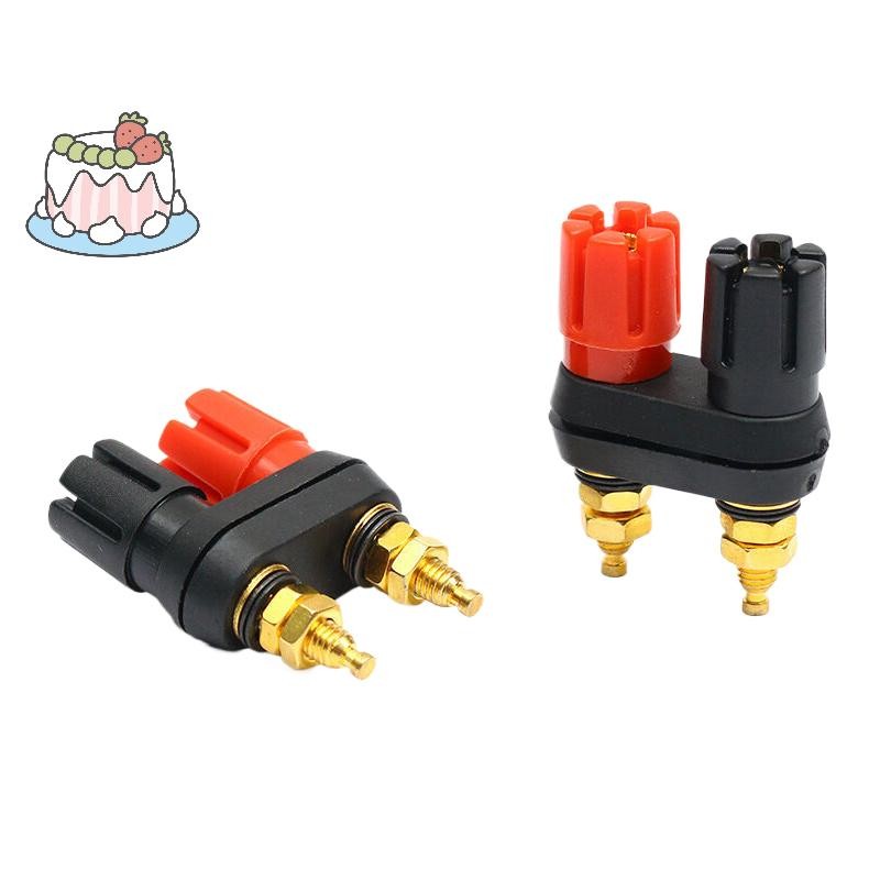 [Sep] ลําโพง Banana Plug Terminal Connector Banana Socket Dual Female Banana Plug สําหรับลําโพงเครื่