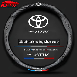 Toyota Yaris Ativ หนังพวงมาลัยรถสบายและกันลื่นสําหรับ Yaris Ativ กีฬาสมาร์ทพรีเมี่ยมพรีเมี่ยมหรูหรา 2022 2023 อุปกรณ์ตกแต่งภายใน