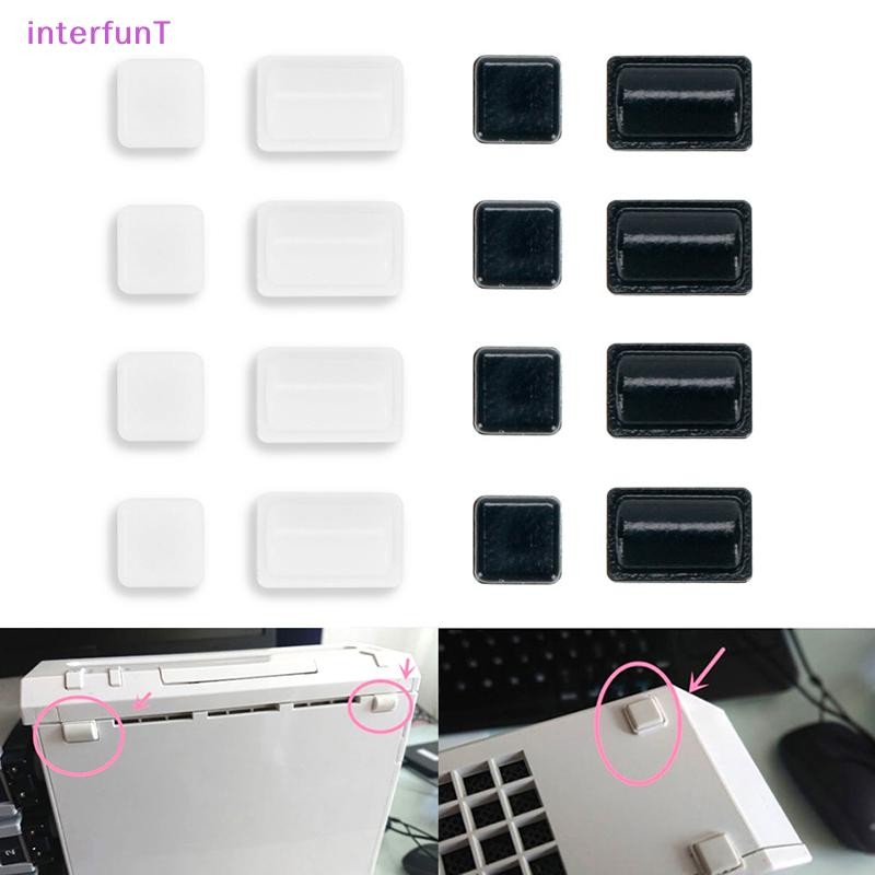[InterfunT] 1 ชุดสําหรับ WII แผ่นยางกันลื่นปลั๊กกันลื่นสกรูฝาครอบฟุตเปลี่ยน WII คอนโซลสกรูฝาครอบกันฝุ่น [ใหม่]