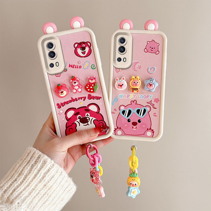 เคส vivo y72 5g เคส vivo y52 5g เคสโทรศัพท์ตุ๊กตาหูน่ารักสําหรับ  case  case