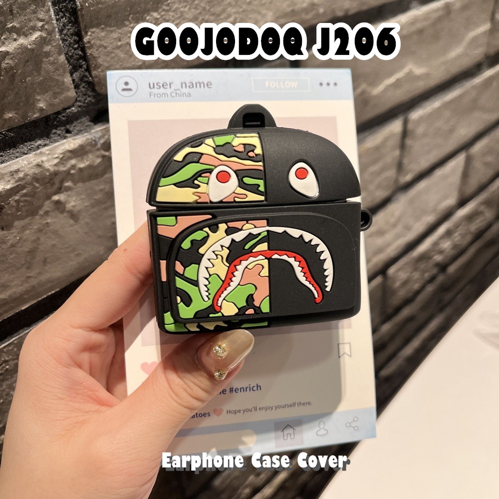 สวยงามสําหรับ Goojodoq J206 เคสซิลิโคนอ่อนนุ่มหูฟังกรณีอะนิเมะการ์ตูน