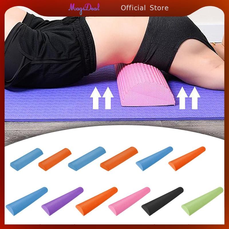 Magideal Half Round EVA Foam Roller Half Roller Foam Blocks Balance Heavy Duty Anti Slip Half Round 