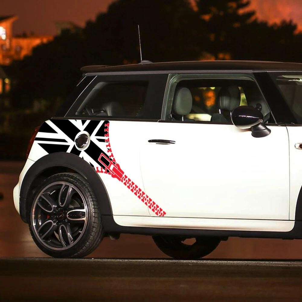 สติกเกอร์รถ Union Jack จัดแต่งทรงผมปรับแต่ง Decor สําหรับ Mini Cooper S F54 F55 F56 F60 R53 R55 R56 