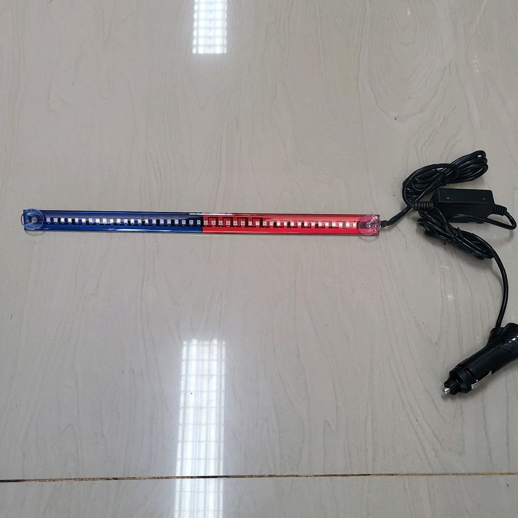 ไฟเซเรนแบบติดหน้ากระจกรถ 12-24v 6สเต๊ป 30ซม