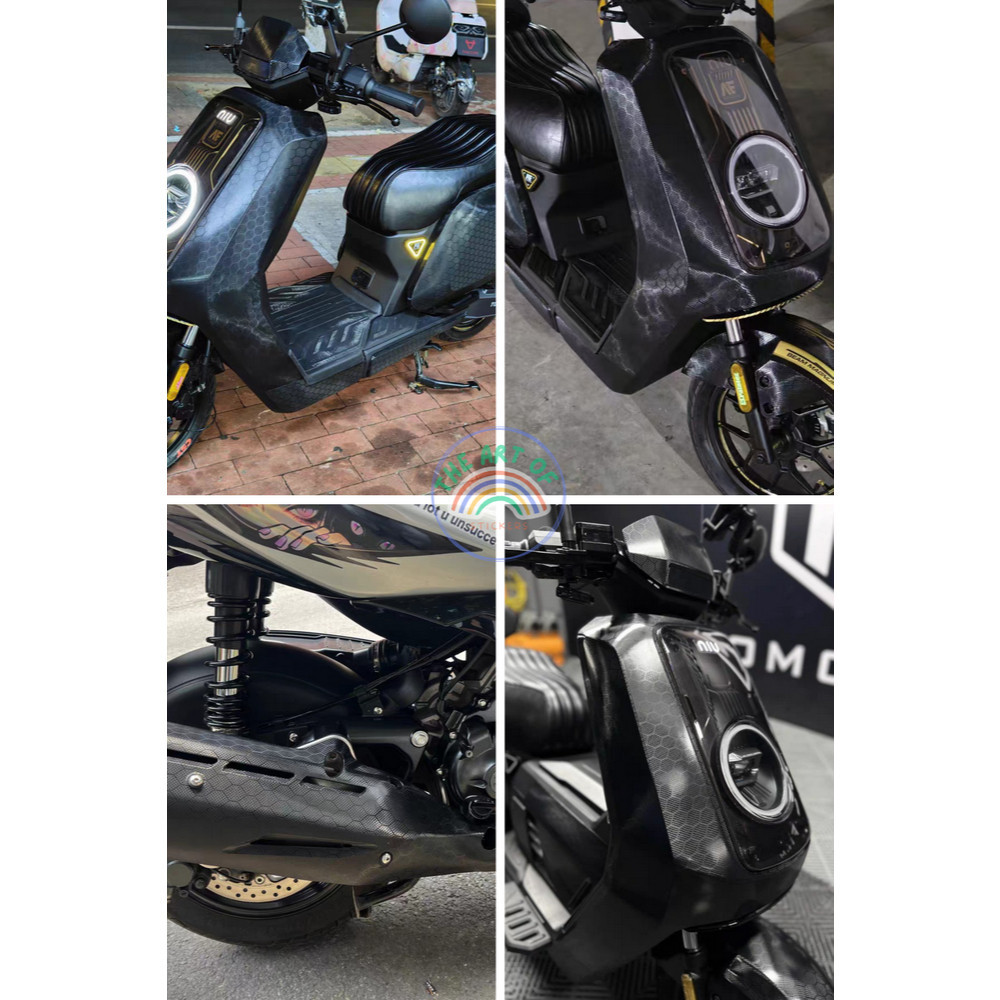 [1] สติกเกอร์เคฟล่ารังผึ้ง Honeycomb vinyl แบบเงาและด้าน สำหรับตกแต่งรถและมอไซค์ ดุดัน สวยมาก - รูปที่ 2