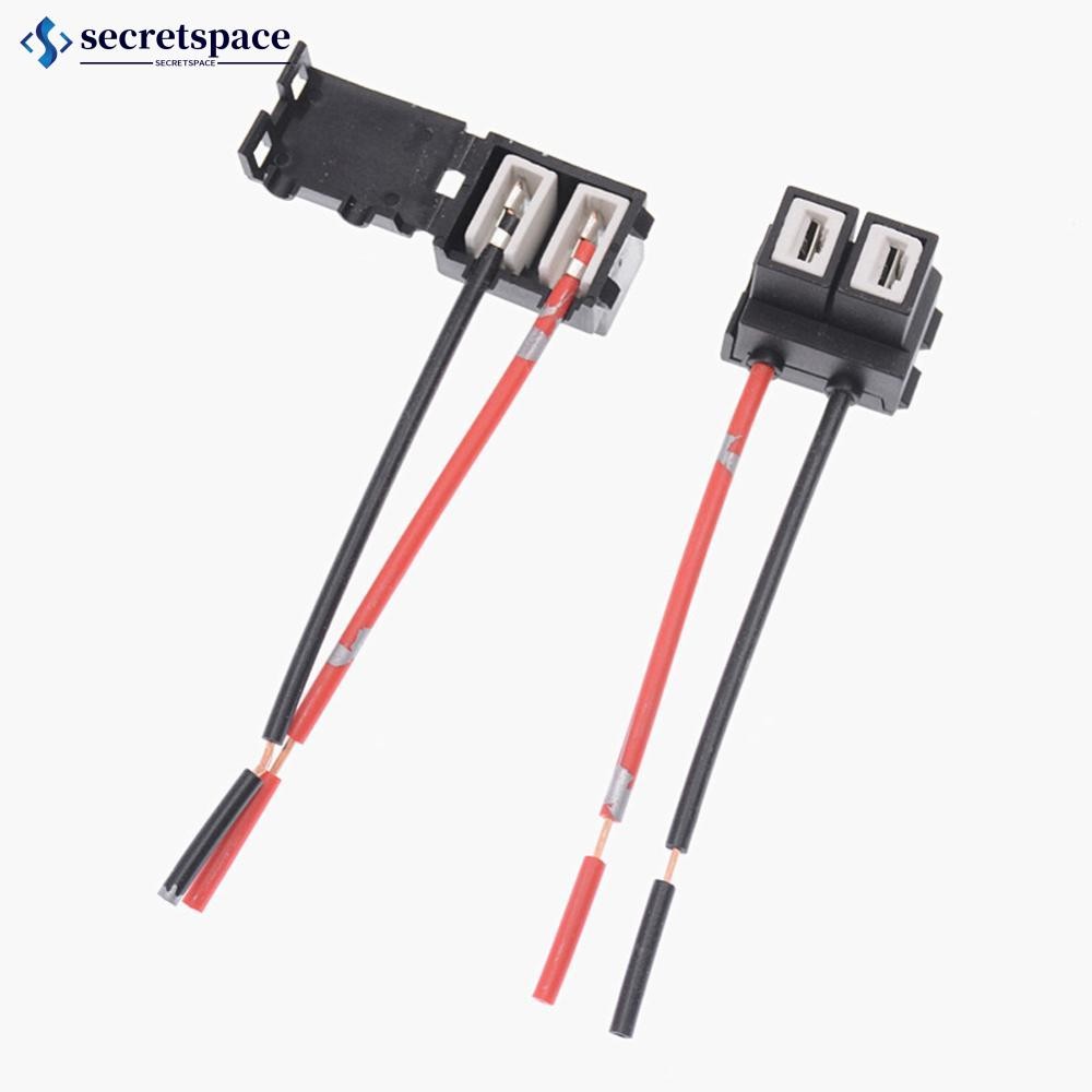 Secretspace 2 ชิ้น H7 LED ไฟหน้าซ็อกเก็ตอะแดปเตอร์สายไฟซ็อกเก็ตรถสายเชื่อมต่อปลั๊กสําหรับโคมไฟรถยนต์