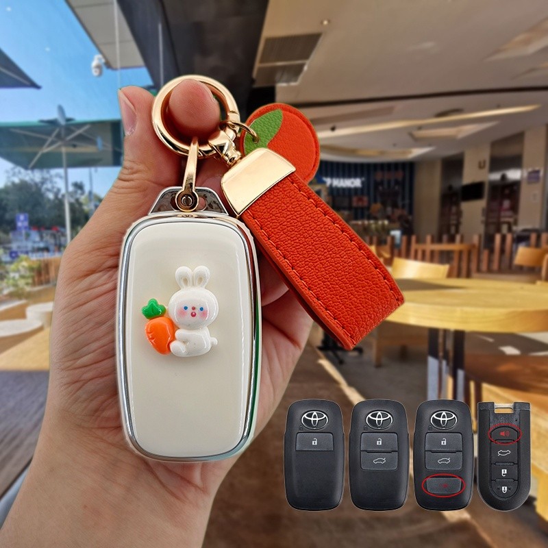 พวงกุญแจรถ Toyota wiggo Yaris ATIV Vios Raize Veloz Avanza 2022-2024 ยานยนต์ เคสกุญแจรถยนต์ เคสกุญแจรีโมทรถยนต์