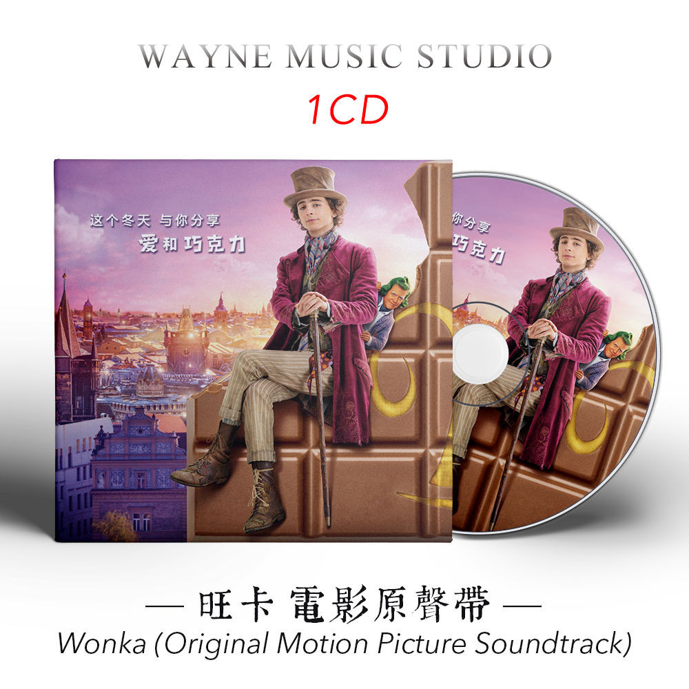 Wonka Wonka เพลงประกอบภาพยนตร์ Charlie และ Chocolate Factory Prequel Music CD Disc 0102