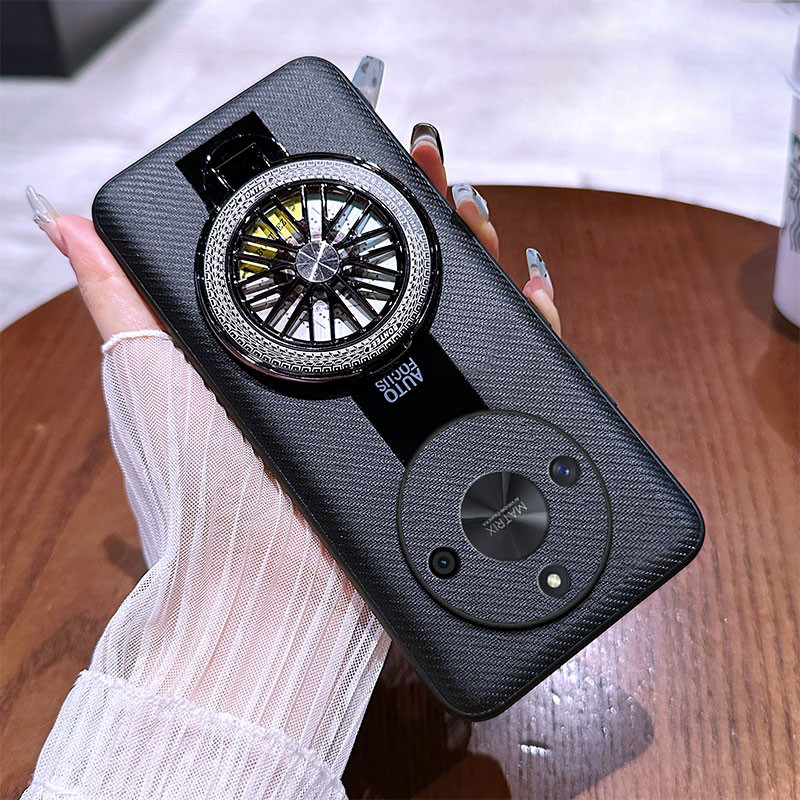 สําหรับ Honor X40 X50 X60 X40i X50i X60i Pro Honor 80 SE 400 Pro กรณีของแท้หนังลายนิ้วมือแม่เหล็กดูด