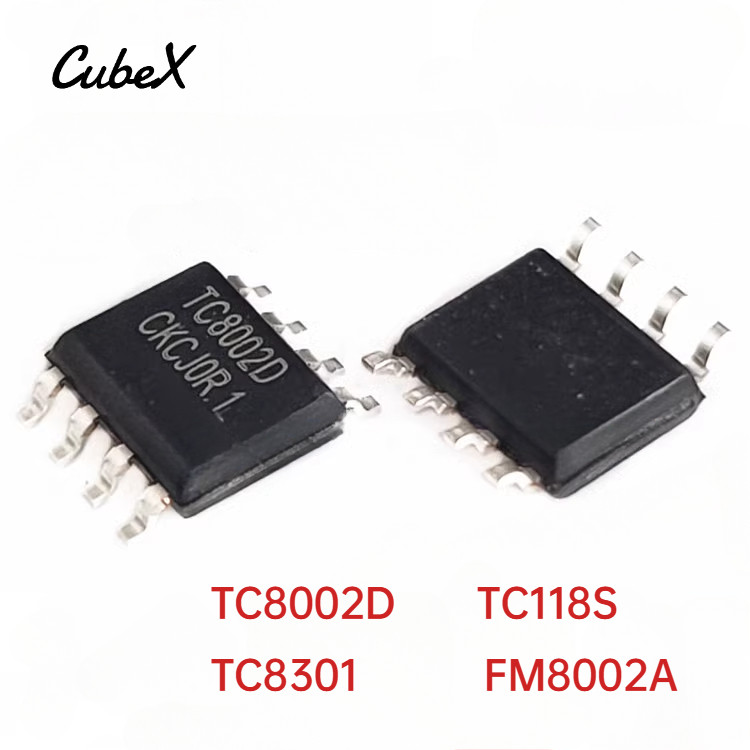 ชิป IC ใหม่ TC8002D TC118S TC8301 FM8002A SOP-8 เครื่องขยายเสียง IC