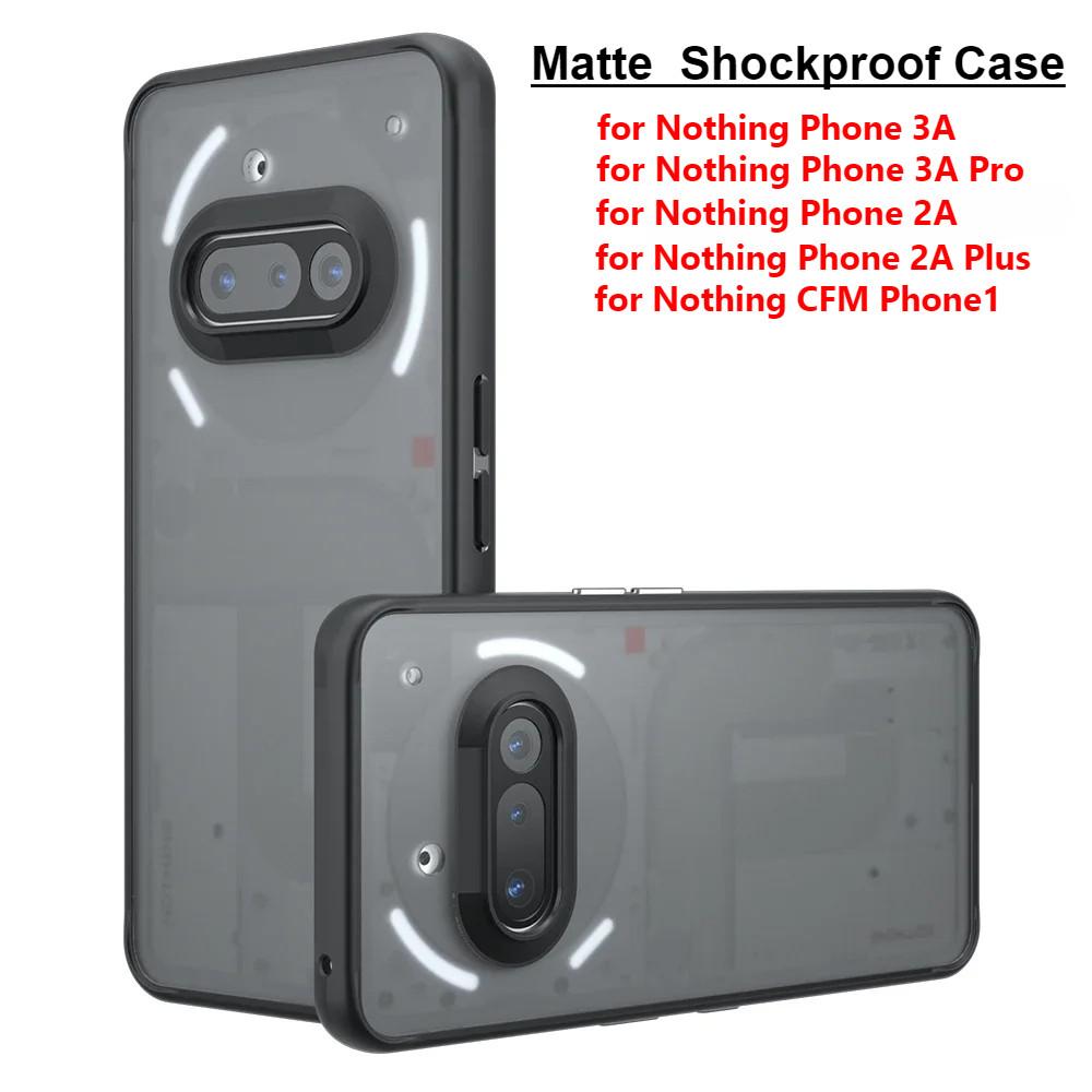 เคสโทรศัพท์แบบด้านสําหรับโทรศัพท์ไม่มีอะไร 3A Pro โทรศัพท์ 2A Plus CFM Phone1 กันชนแบบแข็ง Soft Clea