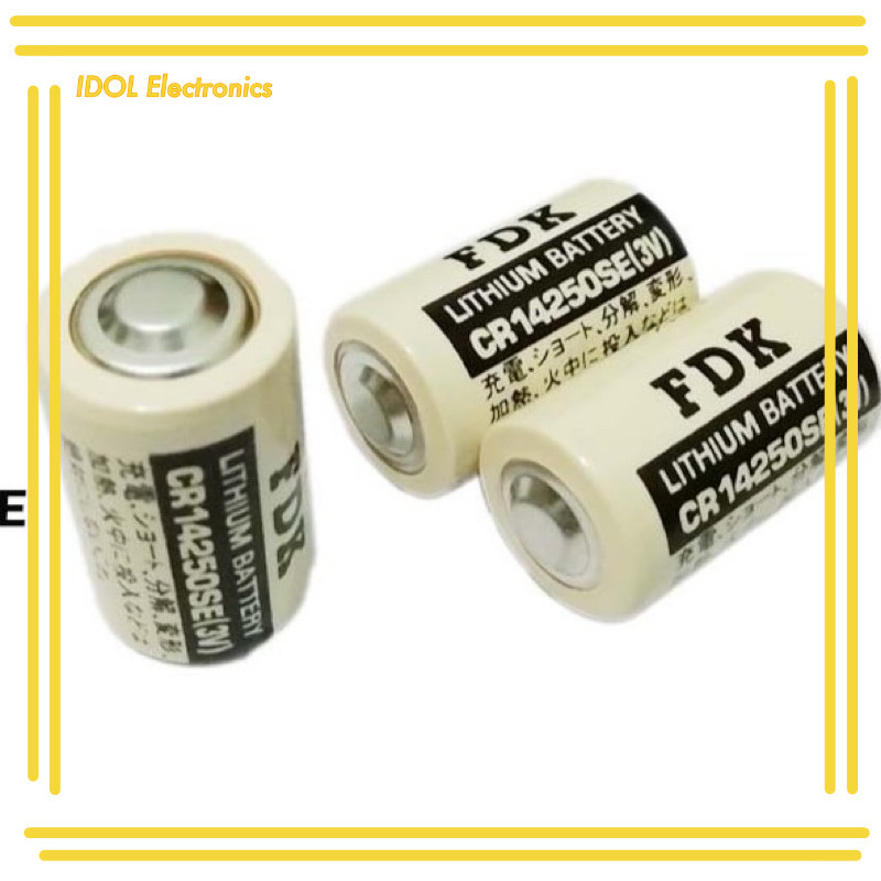 ราคาถูก! CR14250 FDK CR14250SE(3V) แพ็คคู่ LITHIUM BATTERY CR14250SE(3V)   แบตเตอรี่ List เที่ยม แบต