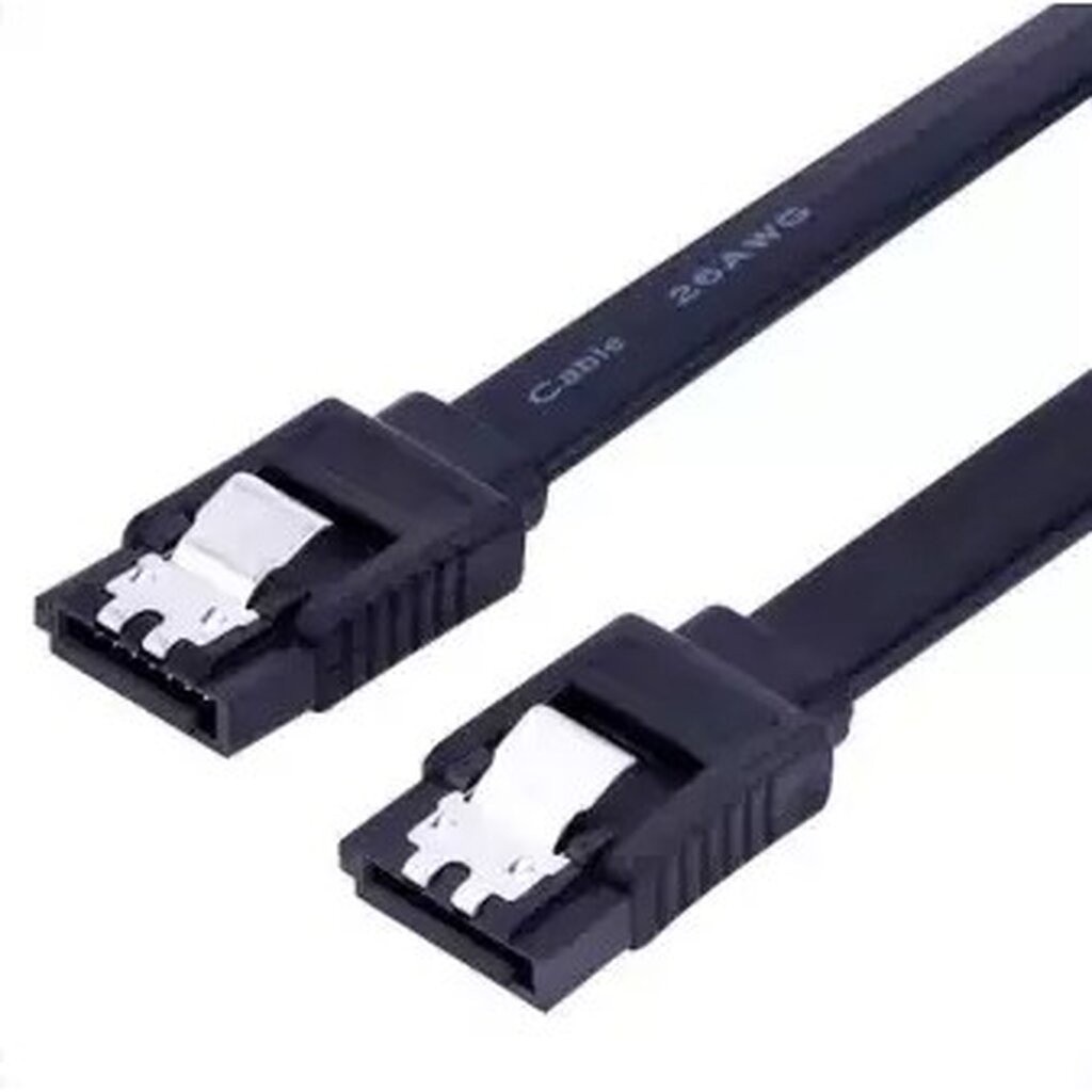 NAVA IT สาย SATA3 40CM ดำ เส้นตรง V.2023 รองรับ SATA2 SATA3 ประกัน 1 ปี