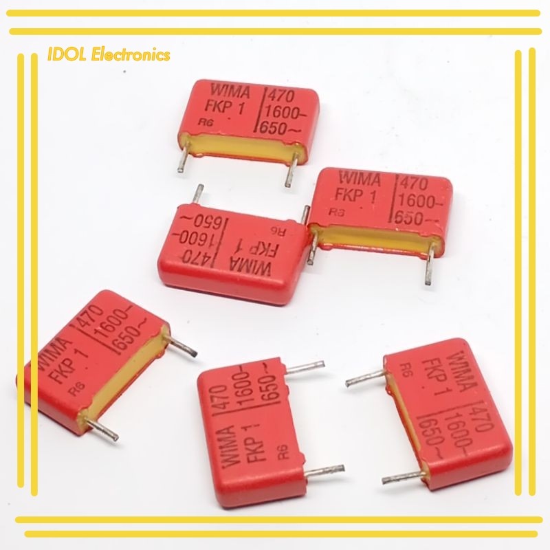 ราคาถูก! [จำนวน 5 ตัว] Capacitor Wima ค่า 470/1600V