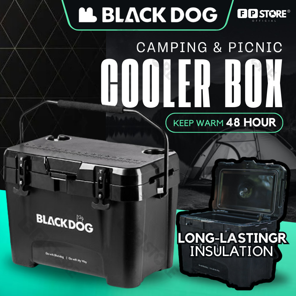 BLACKDOG Premium 26L Cooler Box 108 Hour Preserve Ice Box Camping Picnic Freezer Box Tong Ais Picnic