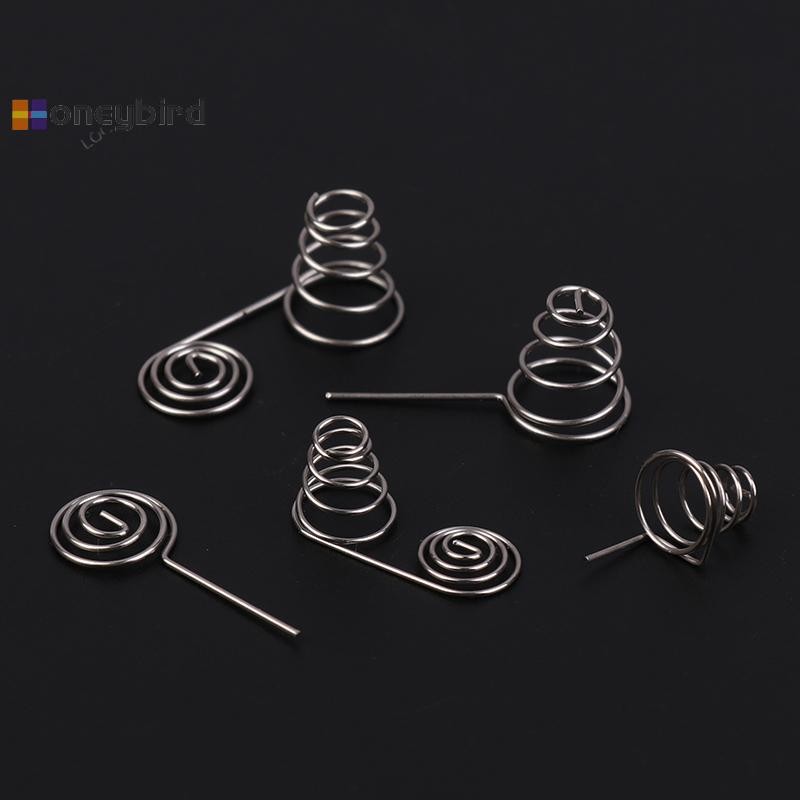 Honeybird 5PCS แบตเตอรี่ AAA NIckel ลวดฤดูใบไม้ผลิ AA แบตเตอรี่ลบและบวกขดลวดฤดูใบไม้ผลิแผ่น DIY อุปกรณ์เสริม