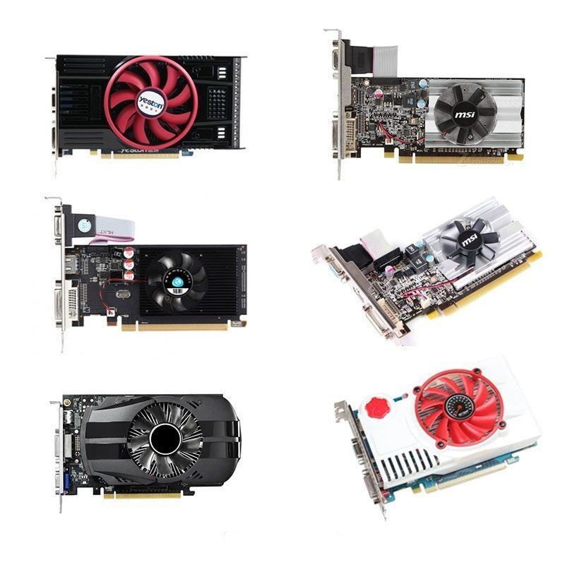 ราคาถูกการ์ดกราฟิกอิสระตั้งโต๊ะ R7240 HD 6450 6570 6770 7750 HD6850