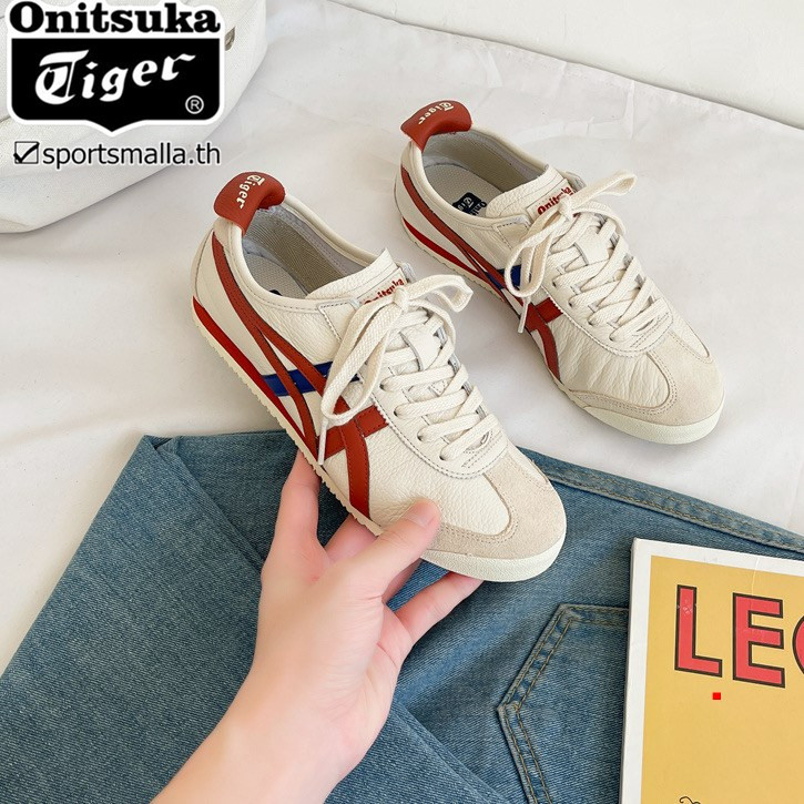 รองเท้าผ้าใบหนังลําลอง Onitska MEXICO 66 คุณภาพสูง สไตล์เรโทร สําหรับผู้ชายและผู้หญิง 118A201-206