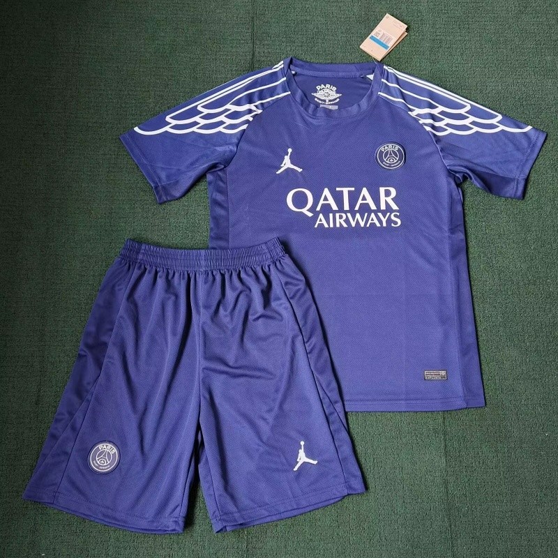 24/25 PSG Fourth Away Jersey Paris Saint-Germain Football Shirt Shorts Set