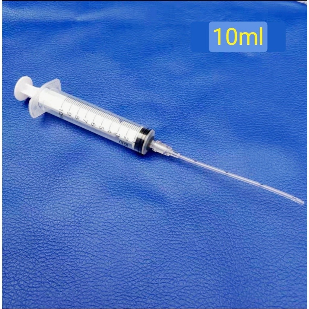 Parrot Powder Syringe 10ml (ฟรีหลอด) Baby Parrot Powder Pump Pigeon Food Pump Chicken Smoothie Pump 